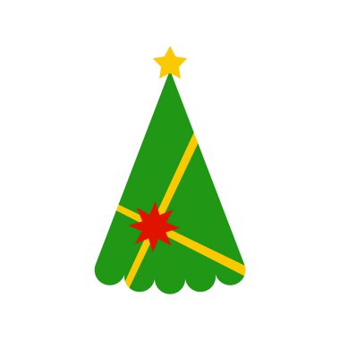 Yeşil Noel ağacı izole