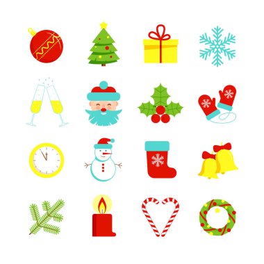 xmas simgesi beyaz arkaplan