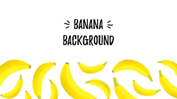 Fondo de plátano horizontal colorido para historias de redes sociales . — Vector de stock