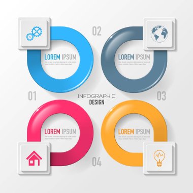 Infographic için vektör öğeleri.