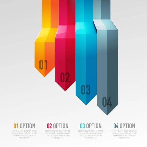 Vector-elementen voor infographic. — Stockvector