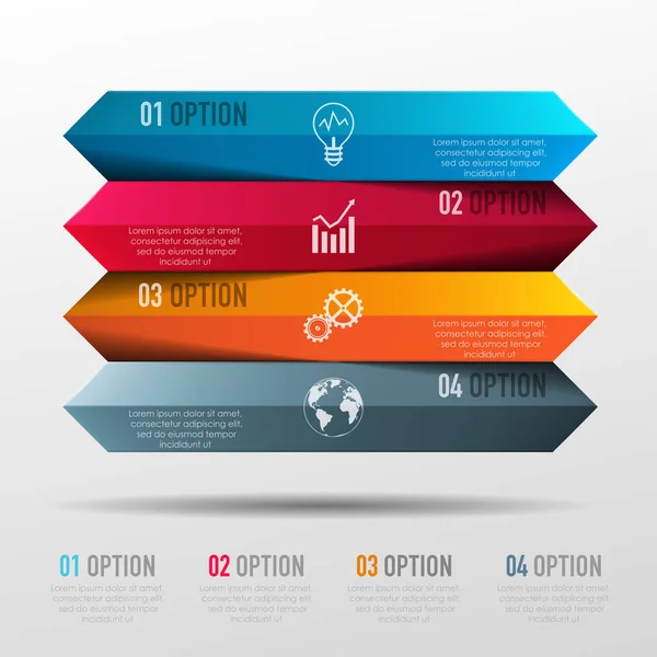 Vector-elementen voor infographic. — Stockvector