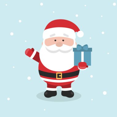 Çizgi film Noel Baba Your Noel ve yılbaşı tebrik tasarım veya animasyon için.