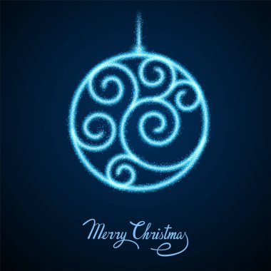 Soyut Işık Noel ağacı oyuncak top şeklinde kıvılcım.