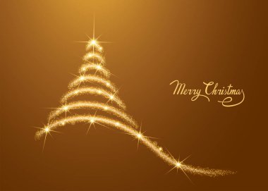 Soyut ışık Noel ağacı simge şeklinde kıvılcım.
