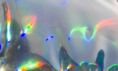 Holografik folyo. Harika bir sihir geçmişi var. Fantezi renkli kart. Yanardöner sanat. Moda yumruklu pastel