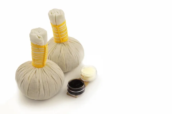 Textilní masážní spa obklad koule — Stock fotografie