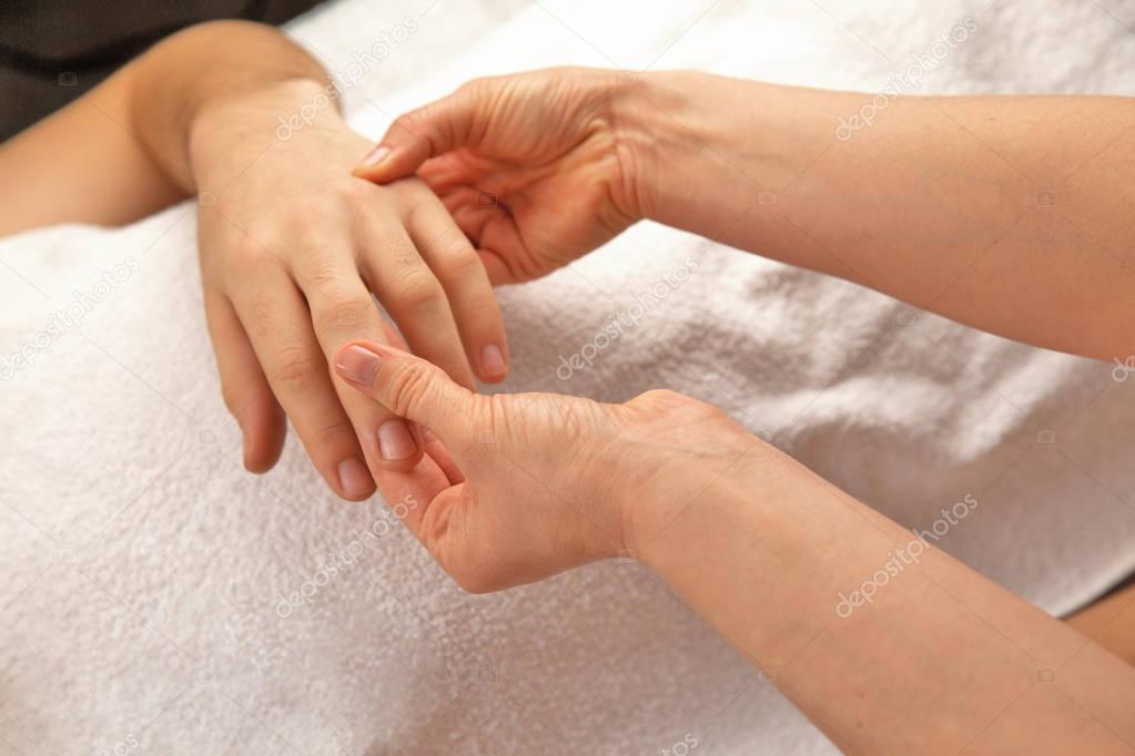 Male hand massage