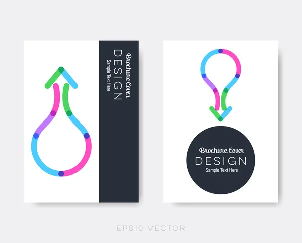 Kreativa moderna broschyr designmallar — Stock vektor