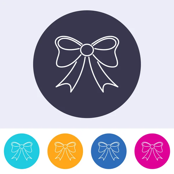 Icona del profilo vettoriale arco pulsanti colorati — Vettoriale Stock