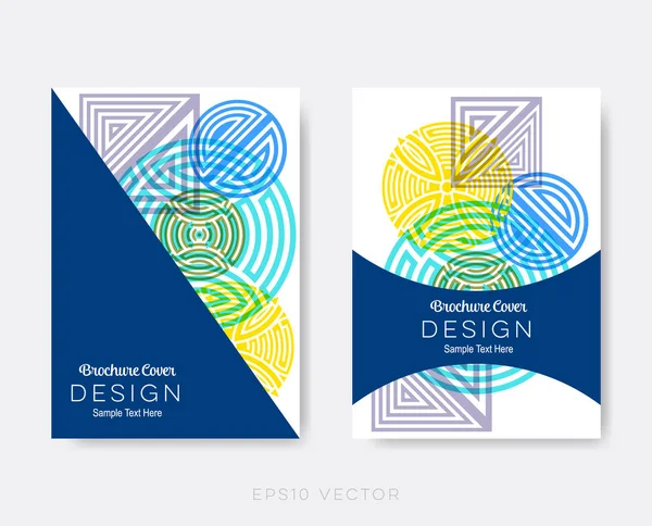 Kreative moderne Broschüren-Design-Vorlagen — Stockvektor
