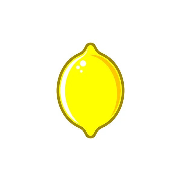 Simple vector lemon illustration — Stock Vector