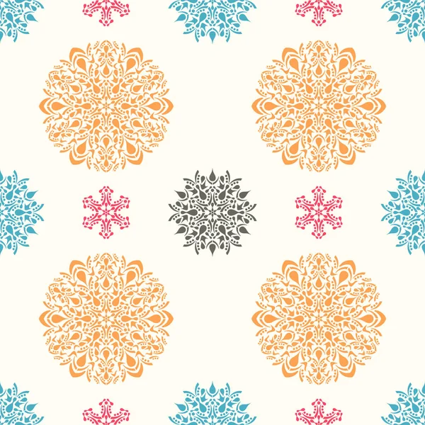 Vector patrón ornamental sin costura — Vector de stock