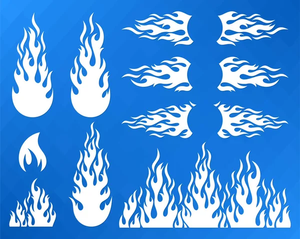 Black vector fire flame design element vector illustration © blumer1979  (#7789681)