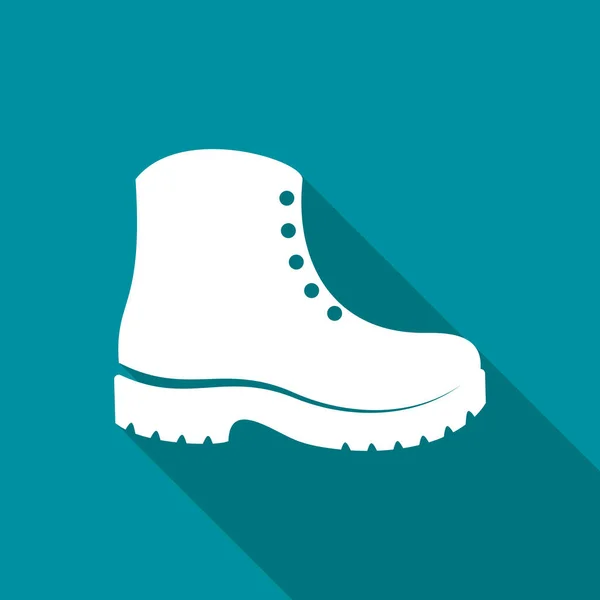 Simple vector blanco botas icono — Archivo Imágenes Vectoriales