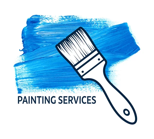 Concetto vettoriale per servizi di pittura domestica — Vettoriale Stock