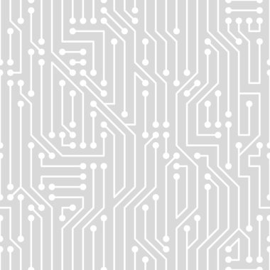 Web vector abstract circuit board seamless pattern