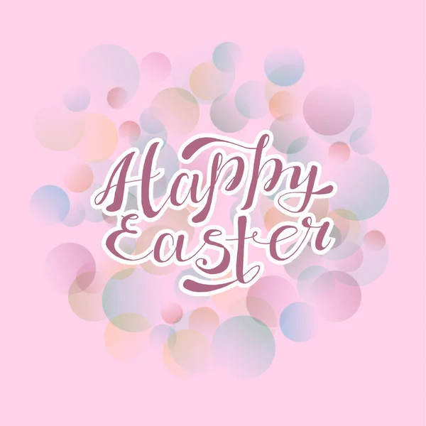 Mutlu Paskalya renkli harfler. Vektör illüstrasyonu EPS10