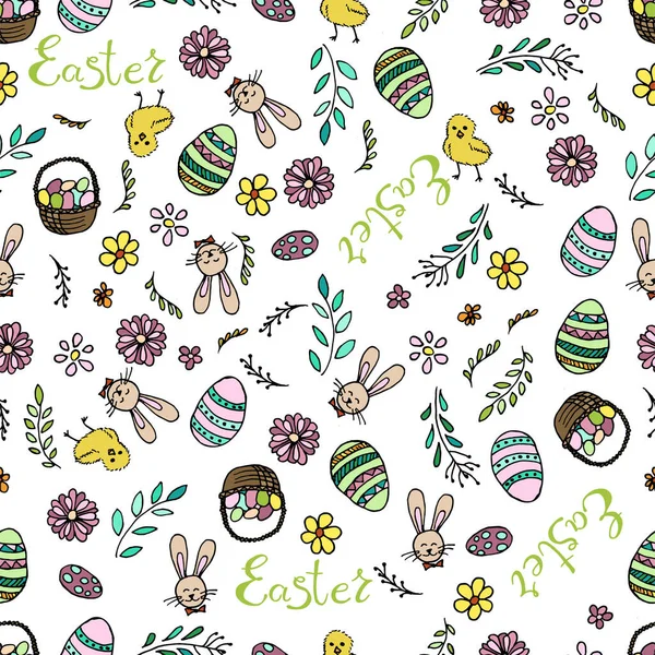 Feliz Pascua letras coloridas. Ilustración vectorial EPS10 — Archivo Imágenes Vectoriales