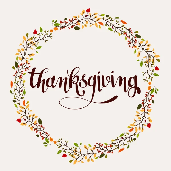 Sonbahar Şükran Günü kartı.