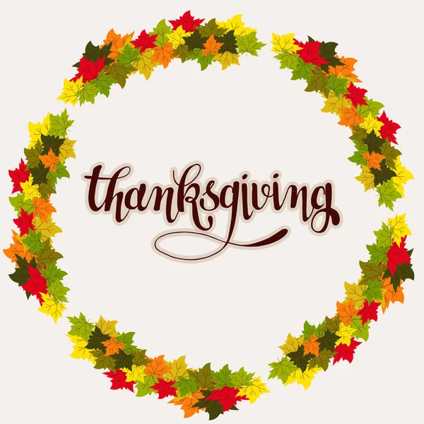 Sonbahar Şükran Günü kartı.