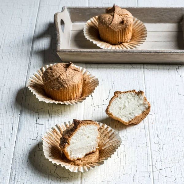 Magdalenas de pastel de ángel —  Fotos de Stock