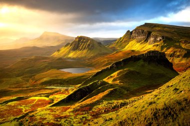 Morning light in Quiraing clipart