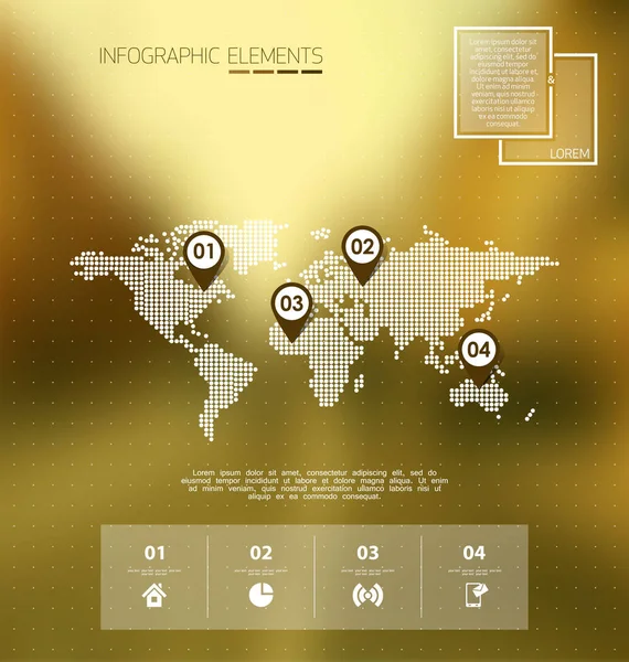 Infografías borrosas escena de fondo — Archivo Imágenes Vectoriales