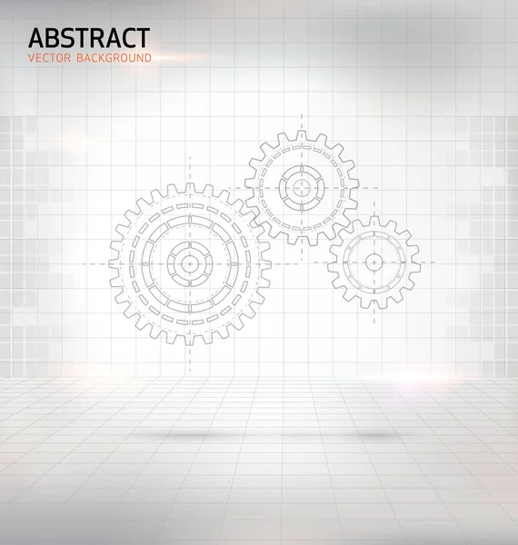 Абстрактне колесо передач векторний фон — стоковий вектор