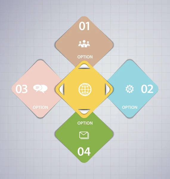 Modèle de conception infographique vecteur — Image vectorielle