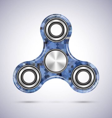 Spinner koyu mavi mozaik tasarlamak