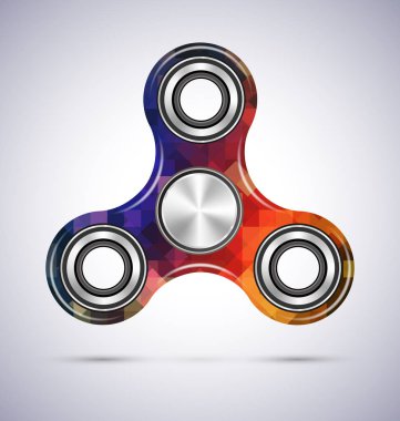 Spinner mozaik tasarımı illüstrasyon vektör