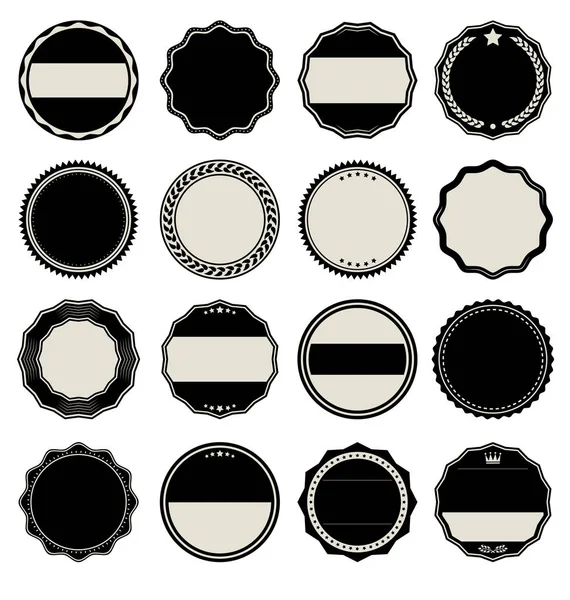 Collection Blank Labels Vector — Stock Vector
