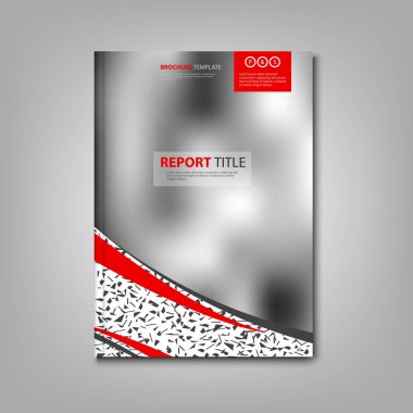 Broşürler kitap ya da soyut bulanık motif şablonu ile el ilanı