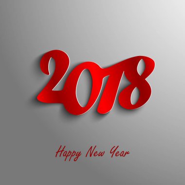 Gri arka plan üzerinde tasarım soyut yeni yıl dilek