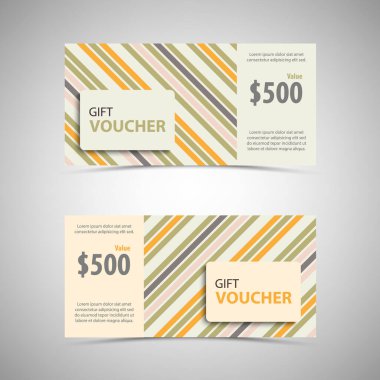 Geçmişe dönük çizgili hediye çeki