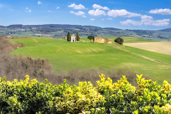 Vista del valle en Val D 'Orcia —  Fotos de Stock