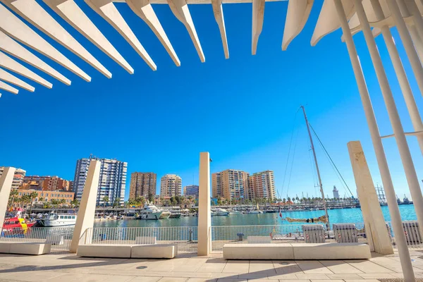 Palmeral de las sorpresa strandpromenad i hamnen — Stockfoto