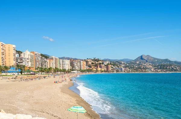 Playa de la Malagueta en Málaga —  Fotos de Stock