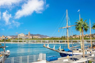 Malaga liman. Andalusia, İspanya