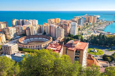Malaga şehir. Andalusia, İspanya