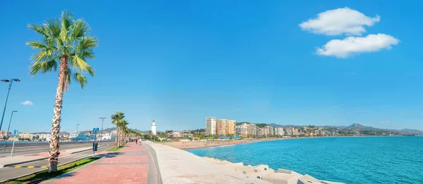 Promenade en bord de mer à Malaga — Photo