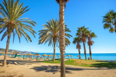 Yaz plaj Torremolinos'da