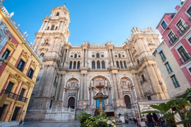 Malaga cathedral on Plaza del Obispo