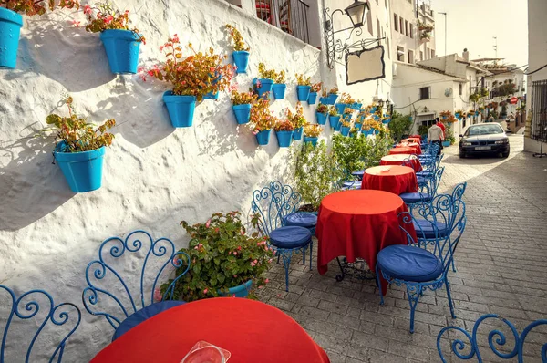 Calle Mijas con casas — Foto de Stock