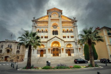Saint Nicholas Katedrali Monako akşam zaman