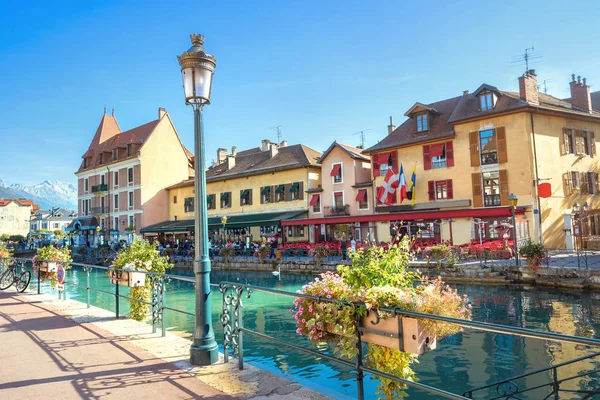 Cityscape Scenic Old Buildings Annecy French Alps France — Stock Photo, Image