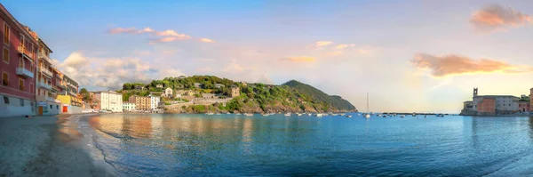 Panoramic View Silence Bay Baia Del Silenzio 녘에는 레반테에 항구와 — 스톡 사진