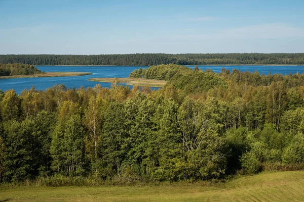 Wigry lake at sunny day, Podlaskie, Poland — Stock Photo, Image