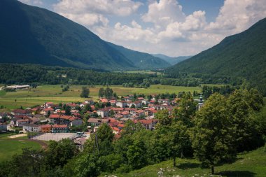 Slovenya, Kobarid yakınlarındaki Valley Soca nehri
